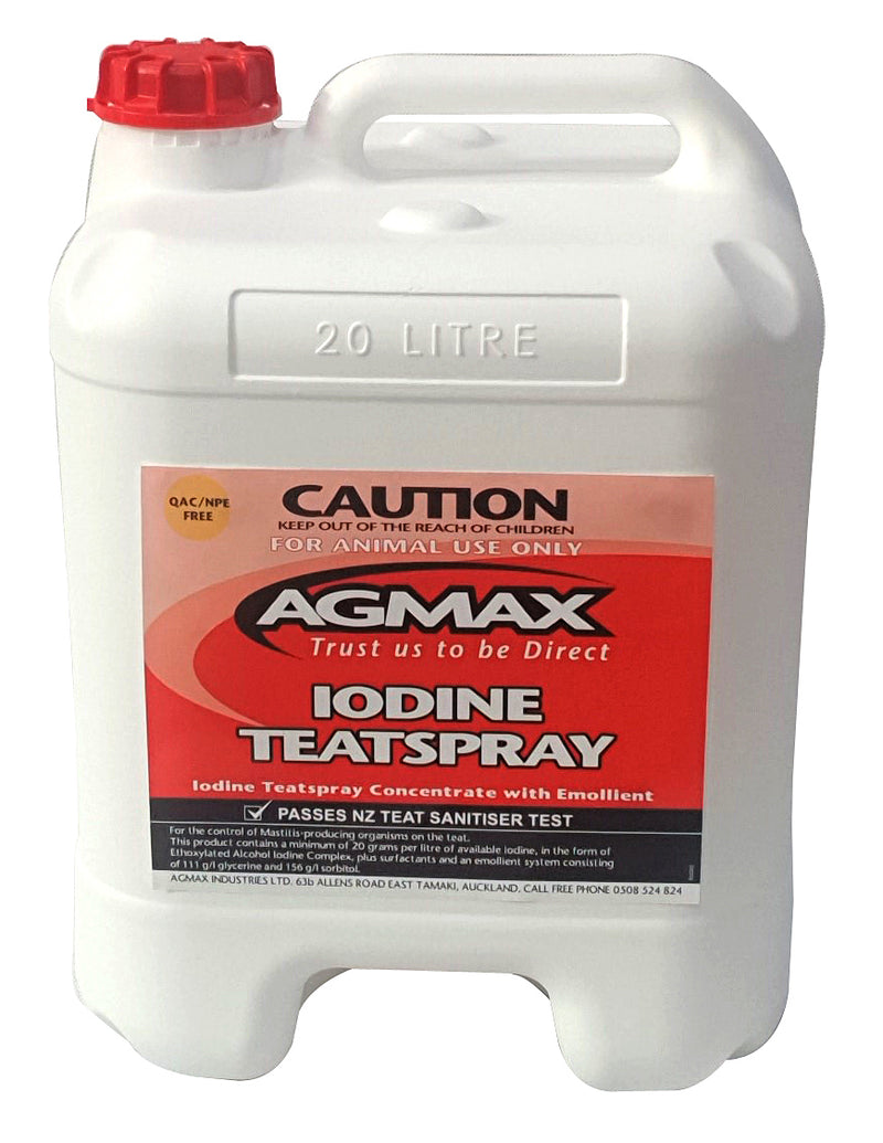 Agmax Iodine Teatspray 20L
